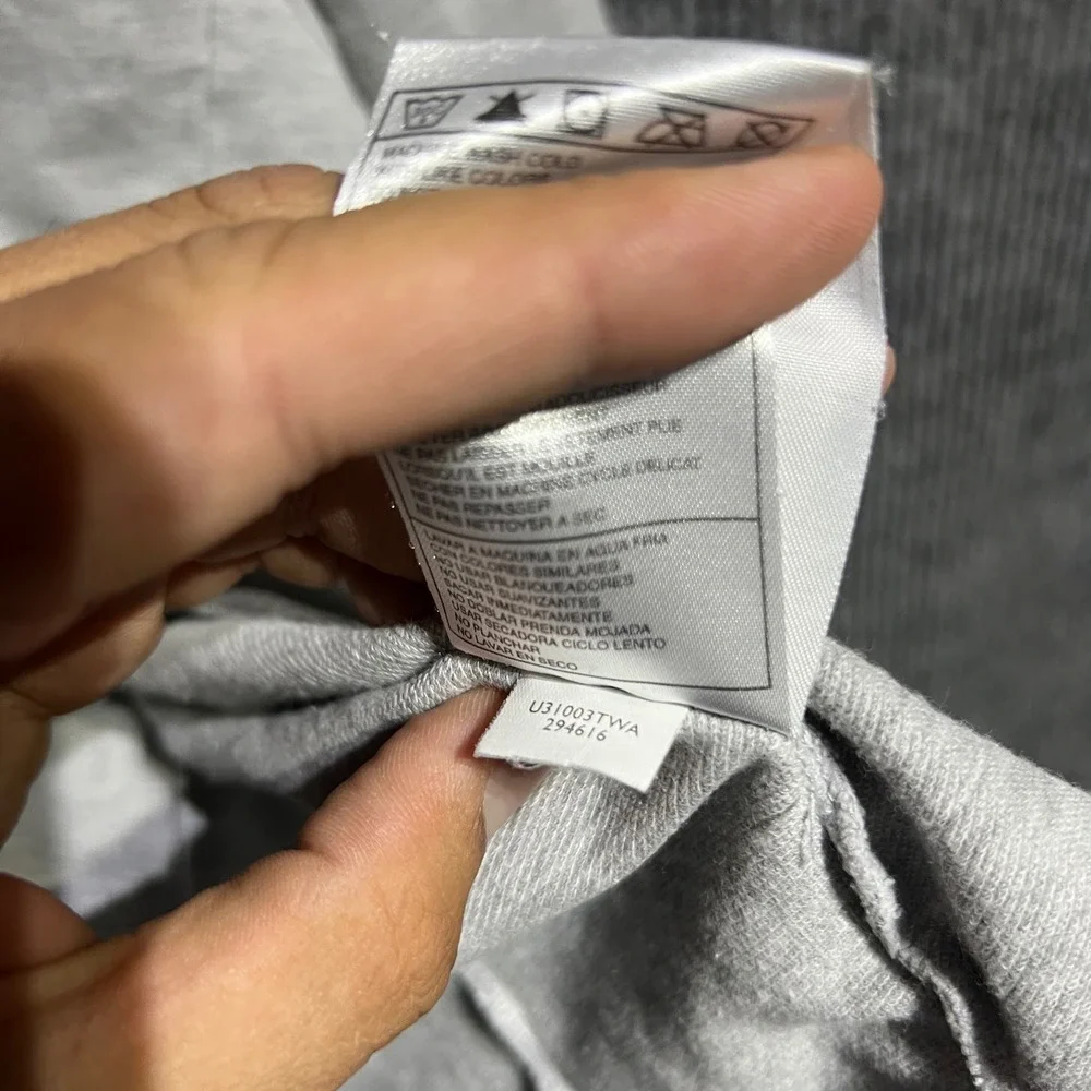 Vintage Nike Full Zip Hoodie Kids Size L 12-14 Grey Swoosh Logo‎ Athletic Y2K
